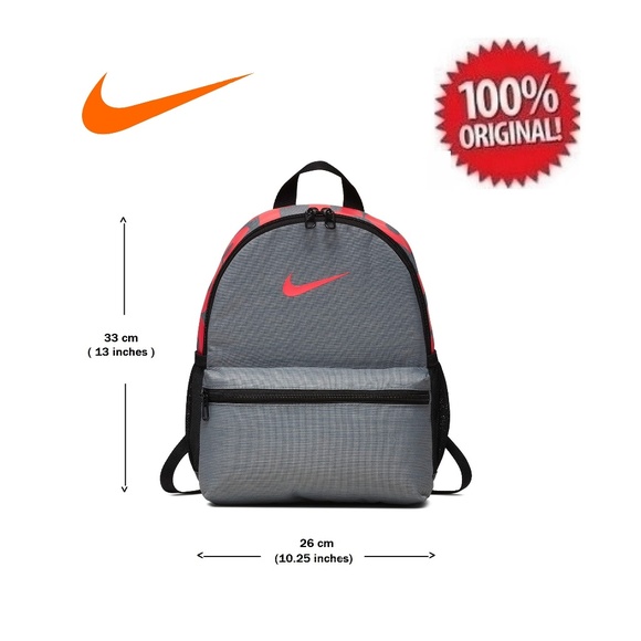 nike brasilia backpack with just do it logo